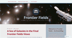 Desktop Screenshot of frontierfields.org